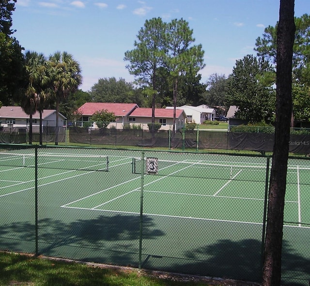 view of sport court