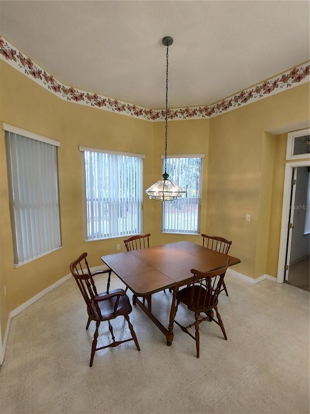 view of dining room