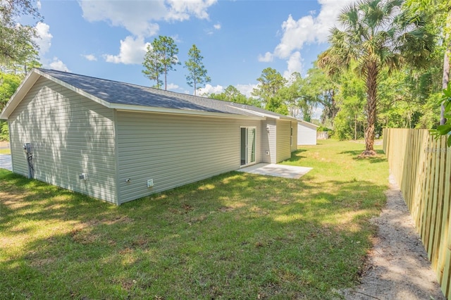 exterior space featuring a yard