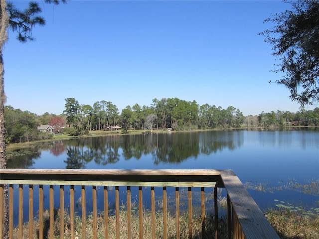 view of water feature