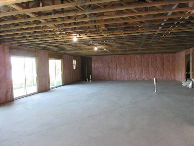 view of basement