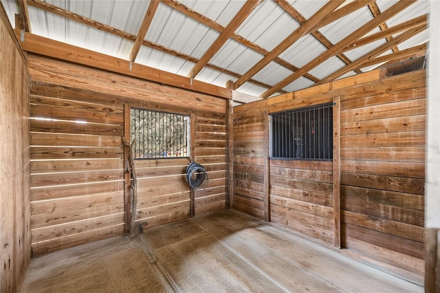 view of horse barn