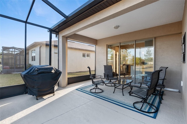 view of sunroom / solarium