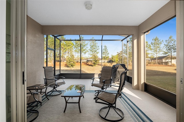 sunroom featuring a healthy amount of sunlight