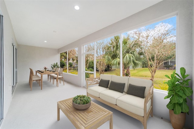 sunroom / solarium with a wealth of natural light