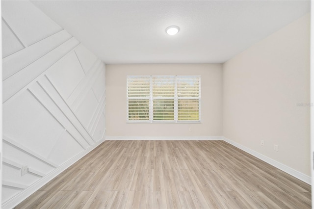 empty room featuring light hardwood / wood-style flooring