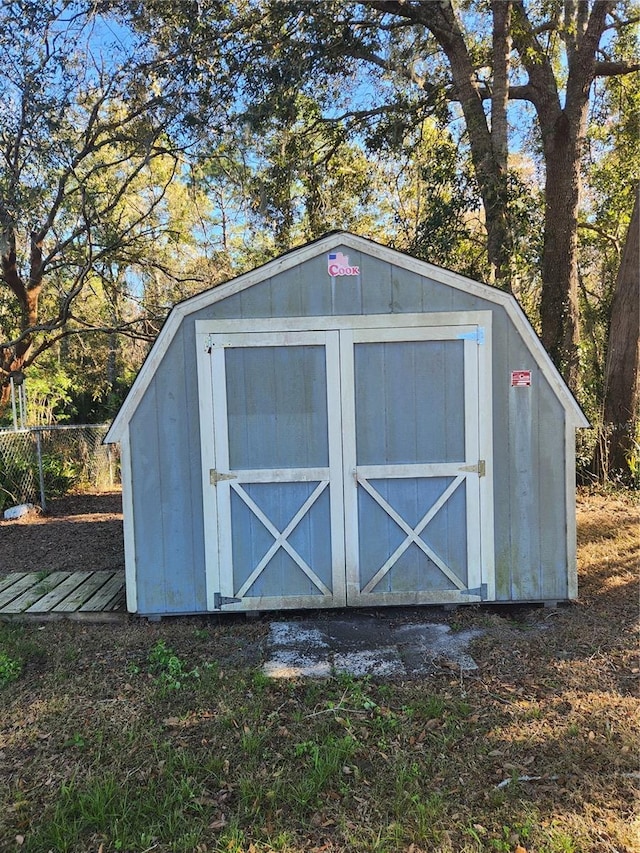 view of outdoor structure