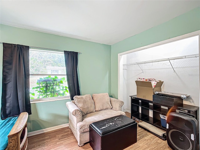 interior space featuring light hardwood / wood-style floors