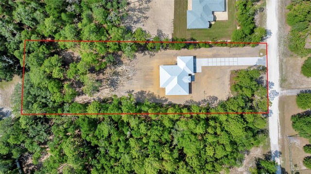 6877 SW 131st Cir, Ocala, FL 34481 - aerial overview of property's location with property parcel outlined