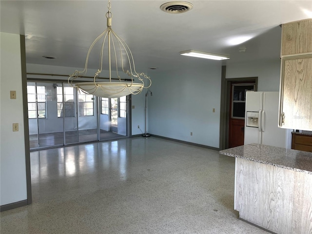 view of unfurnished dining area