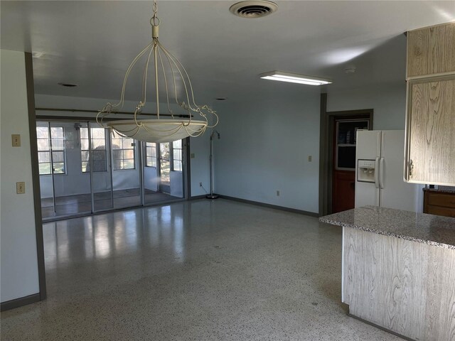 view of unfurnished dining area