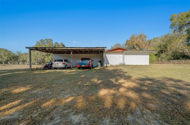 exterior space featuring a front lawn