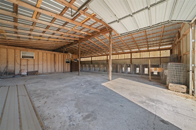 misc room with concrete flooring