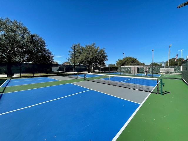 view of sport court featuring basketball court