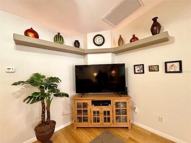 interior details featuring hardwood / wood-style flooring