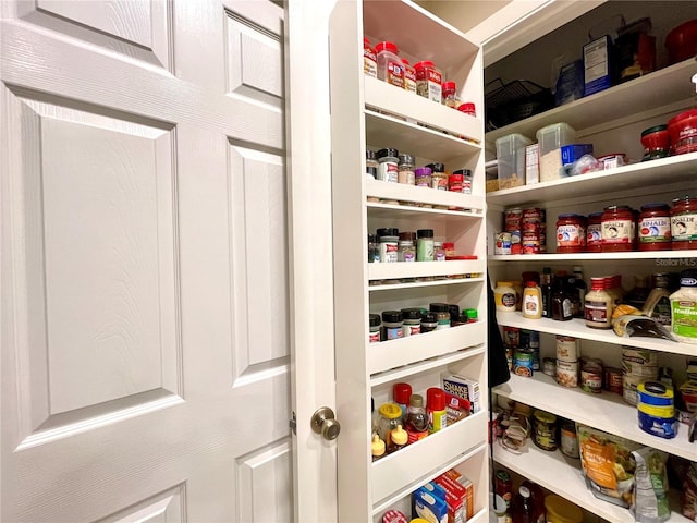 view of pantry