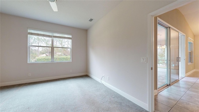 view of carpeted empty room