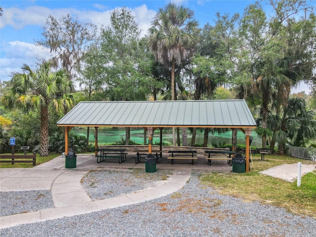 view of home's community featuring a gazebo