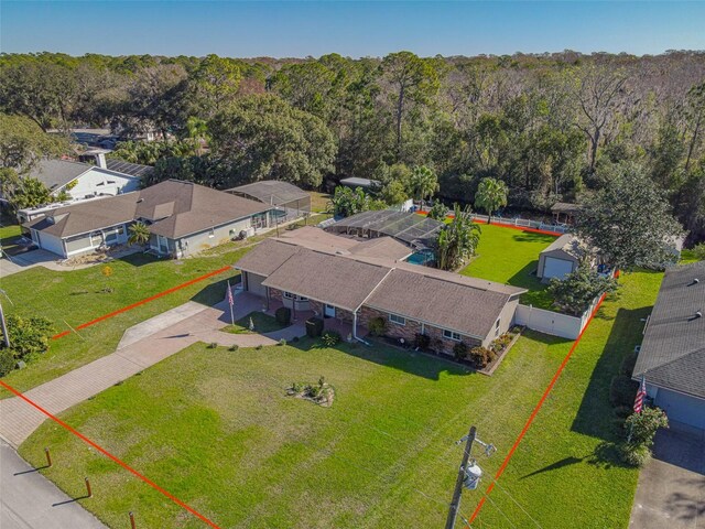 birds eye view of property