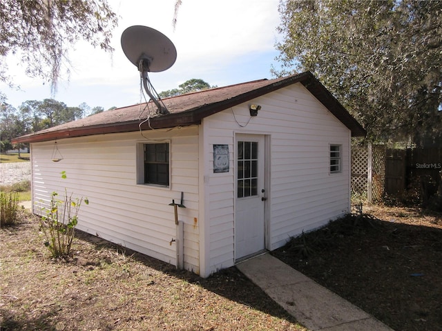 view of outbuilding