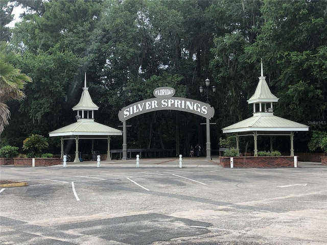 exterior space featuring a gazebo