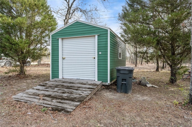 view of outbuilding