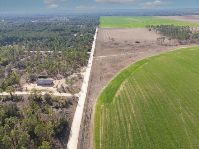 drone / aerial view featuring a rural view