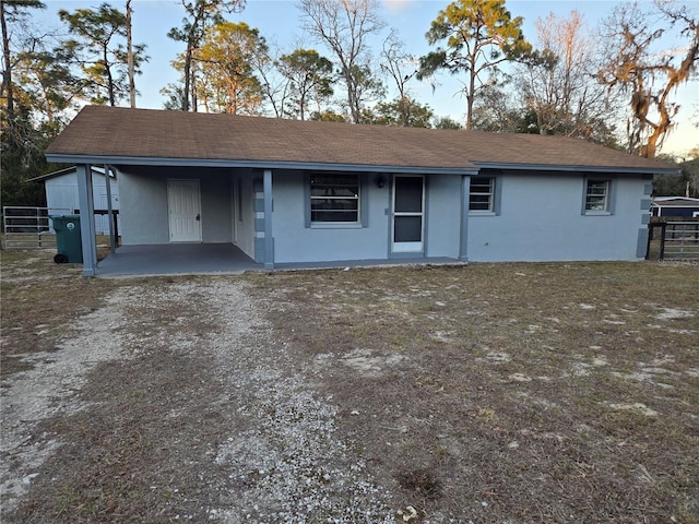 view of ranch-style house