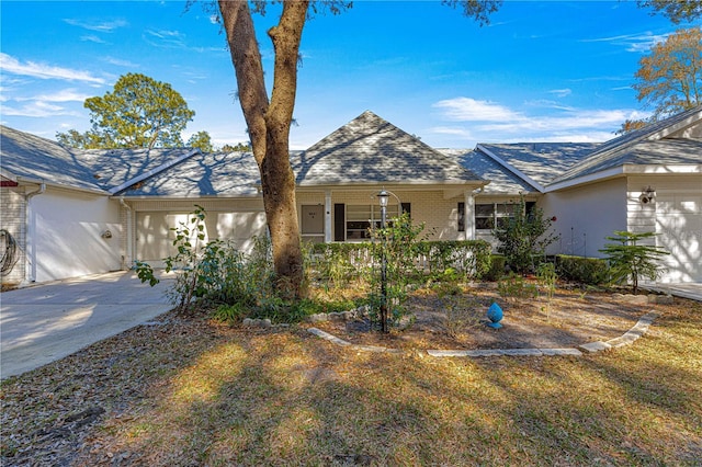 ranch-style house with a garage