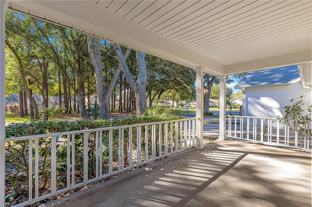 view of patio / terrace with a porch