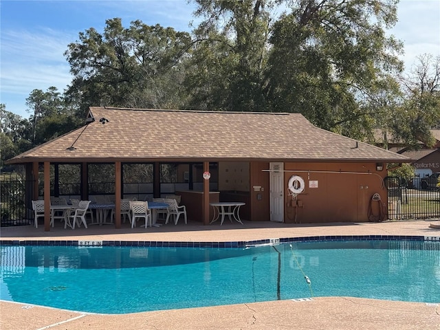 view of pool