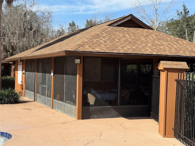 view of stable