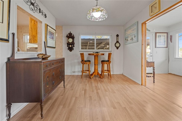 interior space featuring light hardwood / wood-style flooring