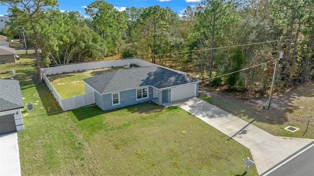 birds eye view of property