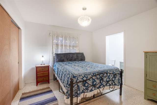 bedroom with a closet