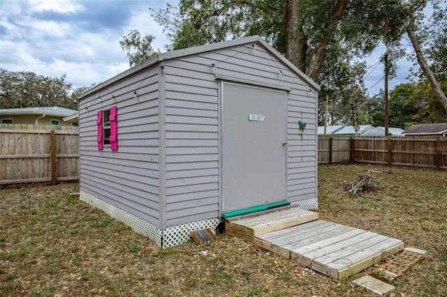 view of outbuilding