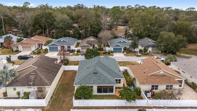 birds eye view of property featuring a residential view