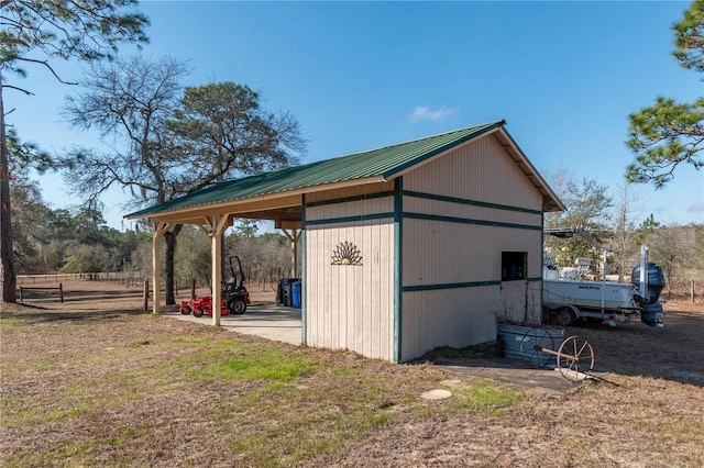 view of outbuilding