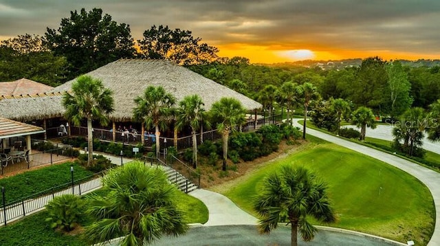 view of property's community featuring a water view