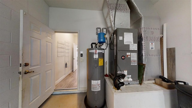 utilities featuring electric water heater