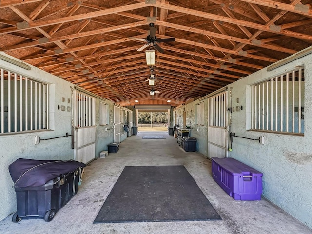 view of horse barn