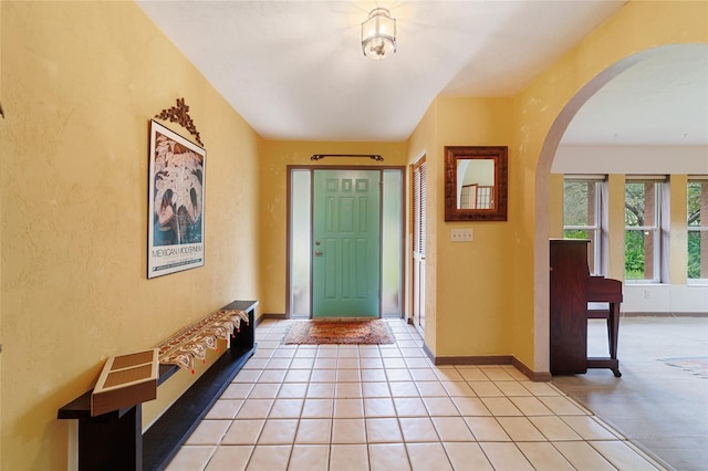 view of tiled entryway