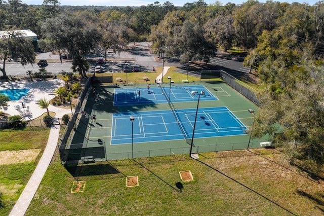 view of tennis court