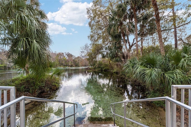 view of water feature