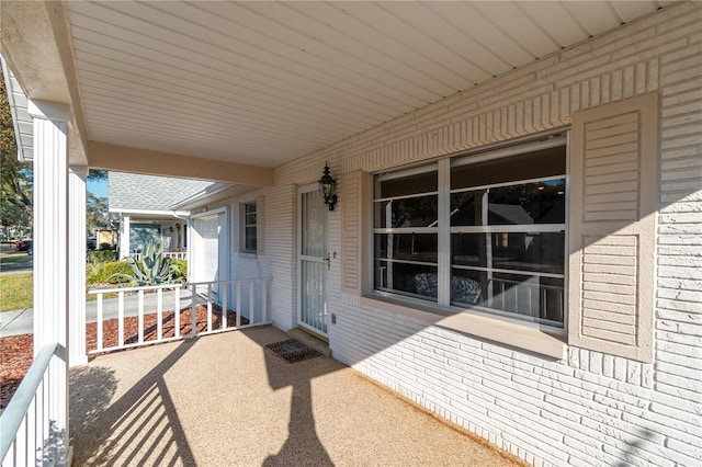 view of patio / terrace with covered porch