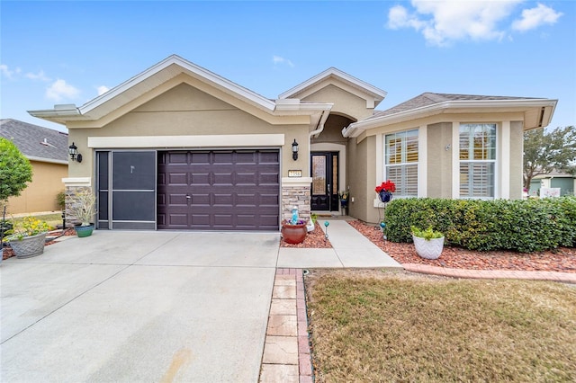 view of front of house featuring a garage