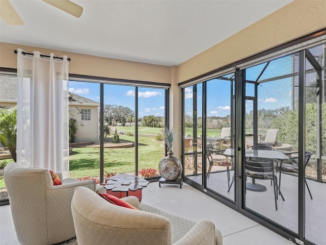 view of sunroom / solarium