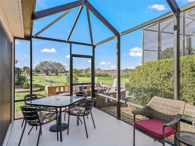 view of sunroom / solarium