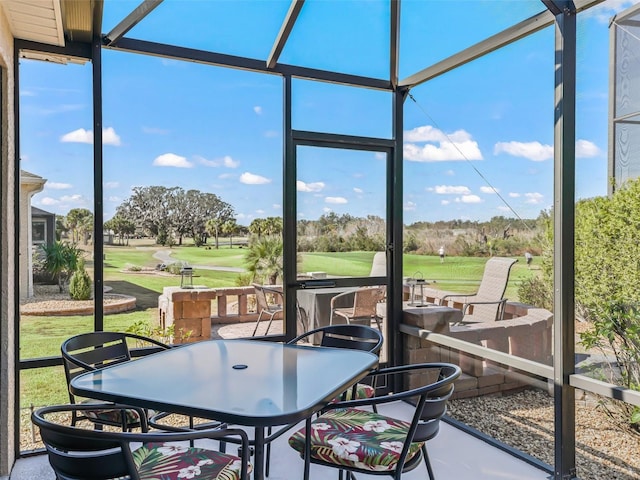 view of sunroom / solarium