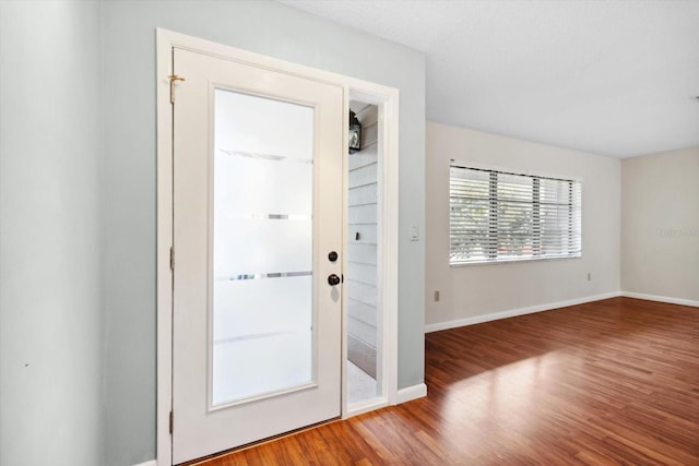 entrance foyer featuring hardwood / wood-style floors